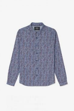 LE TEMPS DES CERISES Chemise Retil Bleu Marine à Motif -Le Temps des Cerises Soldes Magasin 232 hretil0000000ml 3223 imaged8