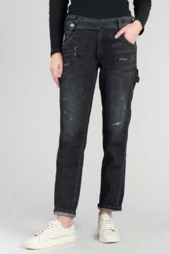 LE TEMPS DES CERISES Chara 200/43 Boyfit Jeans Destroy Noir N°1