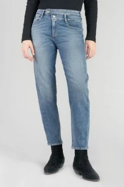 LE TEMPS DES CERISES Salma 400/17 Mom Taille Haute 7/8ème Jeans Bleu N°4