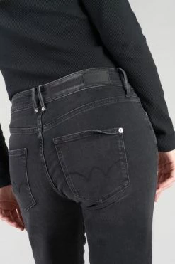 LE TEMPS DES CERISES Basic 400/18 Mom Taille Haute 7/8ème Jeans Noir N°1 -Le Temps des Cerises Soldes Magasin 232 jf418basw9115 0403 imaged5