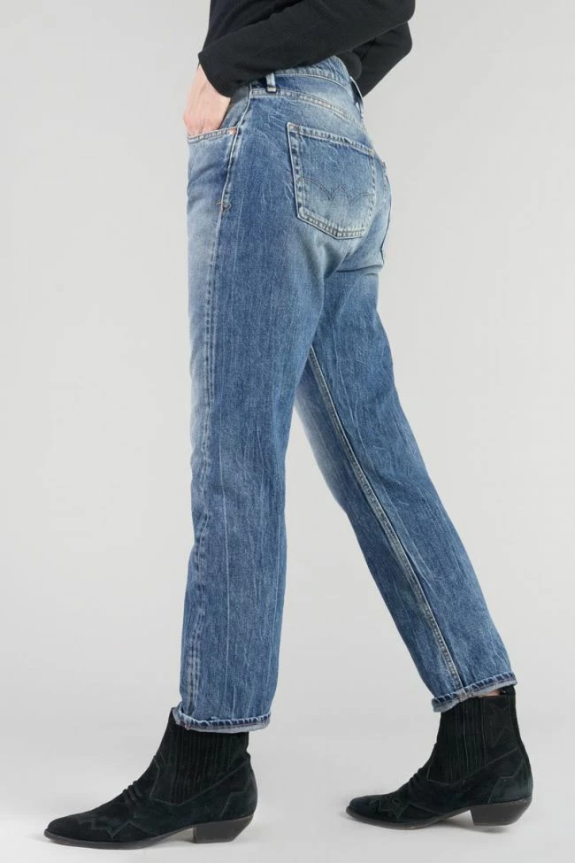 LE TEMPS DES CERISES Basic 400/20 Mom Taille Haute 7/8ème Jeans Bleu N°4 5 LE TEMPS DES CERISES Basic 400/20 Mom Taille Haute 7/8ème Jeans Bleu N°4 – Image 5