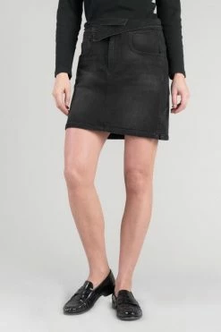LE TEMPS DES CERISES Jupe Courte Callas En Jeans Noir Délavé 11 LE TEMPS DES CERISES Jupe Courte Callas En Jeans Noir Délavé -Le Temps des Cerises Soldes Magasin 232 jfcallasw1411 0403 imaged2
