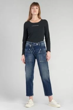 LE TEMPS DES CERISES Cosy Pocket Boyfit 7/8ème Jeans Destroy Bleu N°2 -Le Temps des Cerises Soldes Magasin 232 jfcosypow1472 3001 imaged5