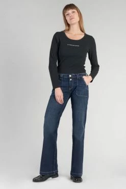 LE TEMPS DES CERISES Flare Jeans Bleu N°1 -Le Temps des Cerises Soldes Magasin 232 jfflare0w9124 3001 imaged4