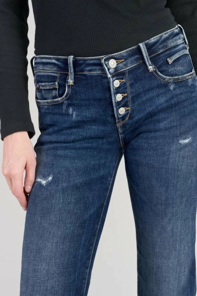 LE TEMPS DES CERISES Foch Flare Jeans Destroy Bleu N°2 2 LE TEMPS DES CERISES Foch Flare Jeans Destroy Bleu N°2 – Image 2