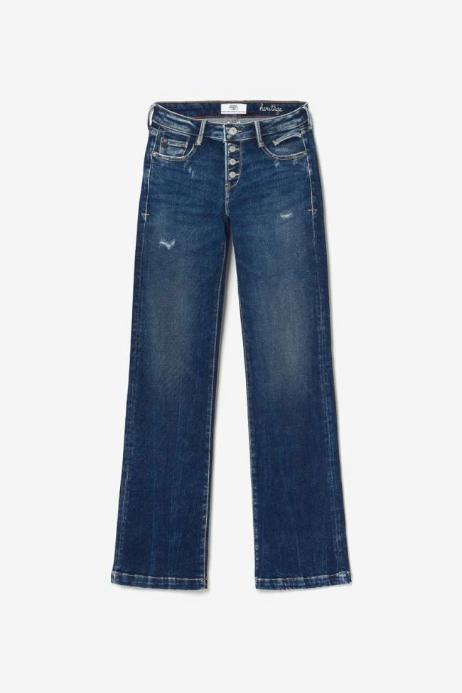 LE TEMPS DES CERISES Foch Flare Jeans Destroy Bleu N°2 8 LE TEMPS DES CERISES Foch Flare Jeans Destroy Bleu N°2 – Image 8