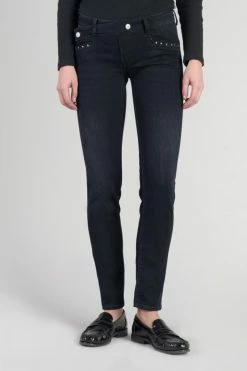 LE TEMPS DES CERISES Gance Pulp Slim Jeans Bleu-noir N°4