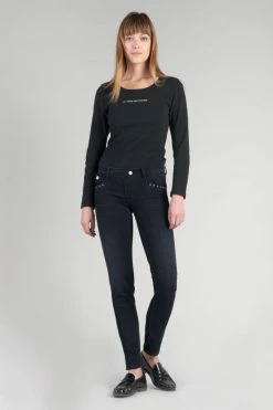 LE TEMPS DES CERISES Gance Pulp Slim Jeans Bleu-noir N°4 -Le Temps des Cerises Soldes Magasin 232 jfgance0w3078 3286 imaged5