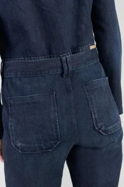 LE TEMPS DES CERISES Combinaison Pantalon Louisa En Jeans Bleu Délavé -Le Temps des Cerises Soldes Magasin 232 jflouisaw3051 3001 imaged4