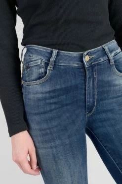 LE TEMPS DES CERISES Menars Pulp Slim Taille Haute Jeans Bleu N°3 -Le Temps des Cerises Soldes Magasin 232 jfmenarsw6077 3001 imaged2