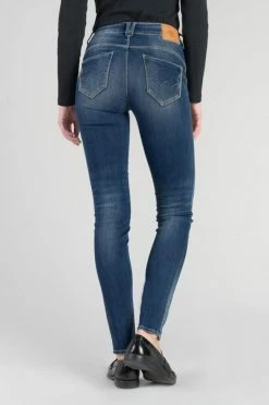 LE TEMPS DES CERISES Menars Pulp Slim Taille Haute Jeans Bleu N°3 -Le Temps des Cerises Soldes Magasin 232 jfmenarsw6077 3001 imaged4