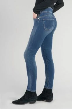 LE TEMPS DES CERISES Mood Ultra Pulp Slim 7/8ème Jeans Bleu N°3 -Le Temps des Cerises Soldes Magasin 232 jfmood00w1469 3001 imaged1