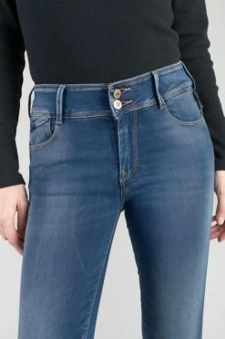 LE TEMPS DES CERISES Mood Ultra Pulp Slim 7/8ème Jeans Bleu N°3 -Le Temps des Cerises Soldes Magasin 232 jfmood00w1469 3001 imaged2