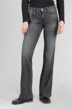 LE TEMPS DES CERISES Oise Flare Jeans Noir N°1