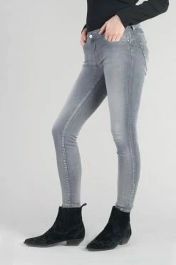 LE TEMPS DES CERISES Roche Pulp Slim Taille Haute 7/8ème Jeans Gris N°2 -Le Temps des Cerises Soldes Magasin 232 jfroche0w5069 0003 imaged2
