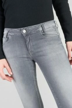 LE TEMPS DES CERISES Roche Pulp Slim Taille Haute 7/8ème Jeans Gris N°2 -Le Temps des Cerises Soldes Magasin 232 jfroche0w5069 0003 imaged4