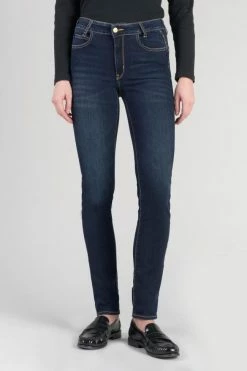 LE TEMPS DES CERISES Vanta Pulp Slim Taille Haute Jeans Bleu N°1 -Le Temps des Cerises Soldes Magasin 232 jfvanta0w1270 3001 imaged1