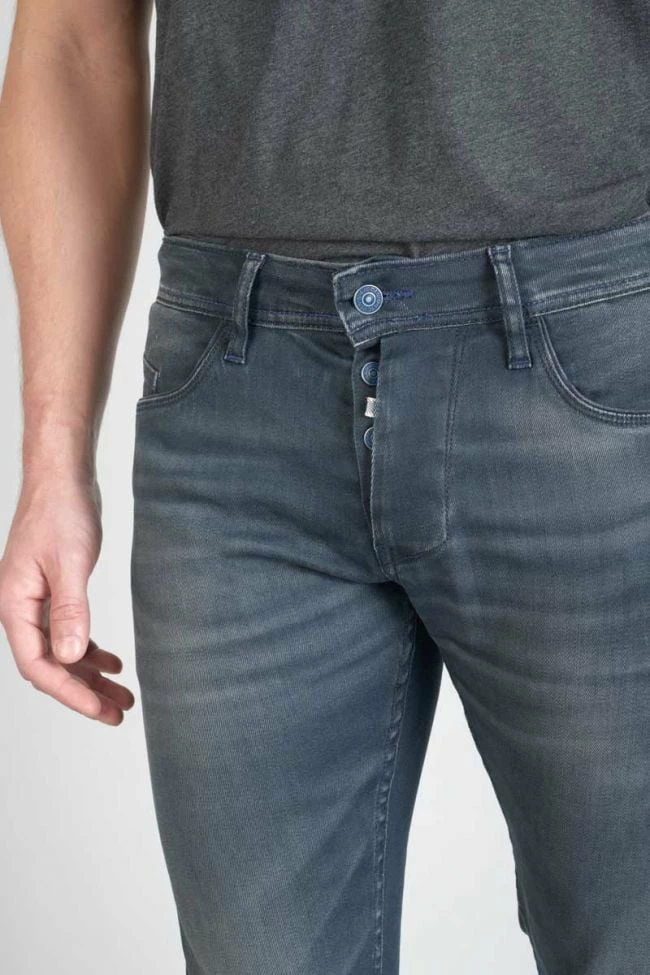 LE TEMPS DES CERISES Musset 700/11 Adjusted Jeans Enduit Bleu-noir N°3 3 LE TEMPS DES CERISES Musset 700/11 Adjusted Jeans Enduit Bleu-noir N°3 – Image 3