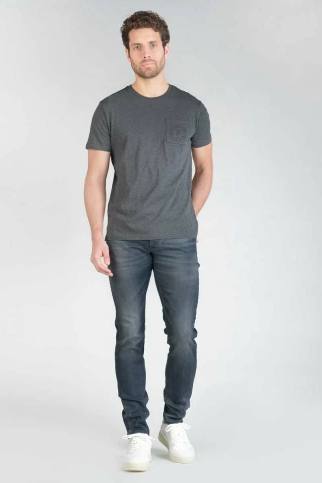 LE TEMPS DES CERISES Musset 700/11 Adjusted Jeans Enduit Bleu-noir N°3 2 LE TEMPS DES CERISES Musset 700/11 Adjusted Jeans Enduit Bleu-noir N°3 – Image 2