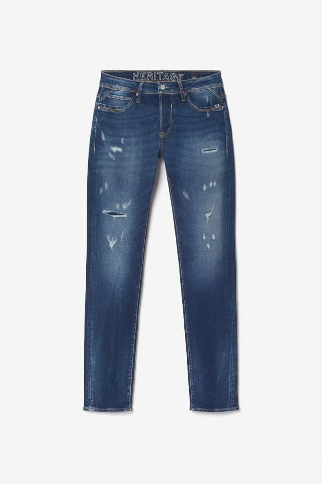 LE TEMPS DES CERISES Nicolay 700/11 Adjusted Jeans Destroy Bleu N°1 7 LE TEMPS DES CERISES Nicolay 700/11 Adjusted Jeans Destroy Bleu N°1 – Image 7