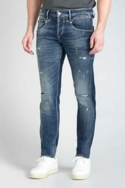 LE TEMPS DES CERISES Oberkampf 700/11 Adjusted Jeans Destroy Bleu N°3 -Le Temps des Cerises Soldes Magasin 232 jh711obew1461 3001 imaged2