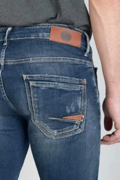 LE TEMPS DES CERISES Oberkampf 700/11 Adjusted Jeans Destroy Bleu N°3 -Le Temps des Cerises Soldes Magasin 232 jh711obew1461 3001 imaged4