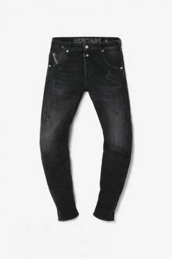 LE TEMPS DES CERISES Alost 900/03 Tapered Arqué Jeans Destroy Noir N°1 -Le Temps des Cerises Soldes Magasin 232 jh903galw6071 0403 imaged8