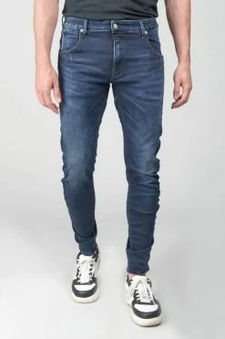 LE TEMPS DES CERISES 900/03 Jogg Tapered Arqué Jeans Bleu-noir N°1