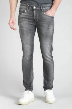 LE TEMPS DES CERISES Odeon 900/16 Tapered Jeans Destroy Gris N°2 -Le Temps des Cerises Soldes Magasin 232 jh916odew1453 0001 imaged1
