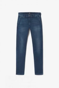 LE TEMPS DES CERISES Pantalon Chino Dejean En Jeans Bleu -Le Temps des Cerises Soldes Magasin 232 jhdejeanw2163 3001 imaged8