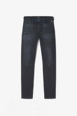 LE TEMPS DES CERISES Pantalon Chino Dejean En Jeans Noir Délavé -Le Temps des Cerises Soldes Magasin 232 jhdejeanw2164 0001 imaged8