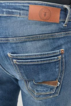 LE TEMPS DES CERISES Picpus Power Skinny 7/8ème Jeans Destroy Bleu N°2 -Le Temps des Cerises Soldes Magasin 232 jhpicpusw6065 3001 imaged1