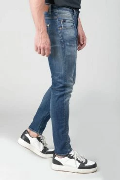 LE TEMPS DES CERISES Picpus Power Skinny 7/8ème Jeans Destroy Bleu N°2 -Le Temps des Cerises Soldes Magasin 232 jhpicpusw6065 3001 imaged4