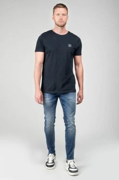 LE TEMPS DES CERISES Picpus Power Skinny 7/8ème Jeans Destroy Bleu N°2 -Le Temps des Cerises Soldes Magasin 232 jhpicpusw6065 3001 imaged5