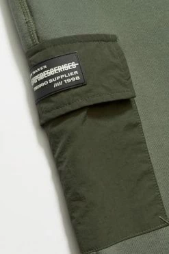 LE TEMPS DES CERISES Jogging Bi-matière Outobo Kaki -Le Temps des Cerises Soldes Magasin 232 pboutobo0000000 9454 imaged2