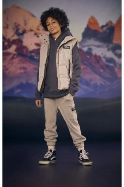 LE TEMPS DES CERISES Jogging Yotybo Gris Beige