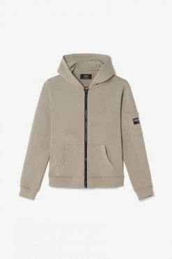 LE TEMPS DES CERISES Veste Zippée Hodybo Gris Beige